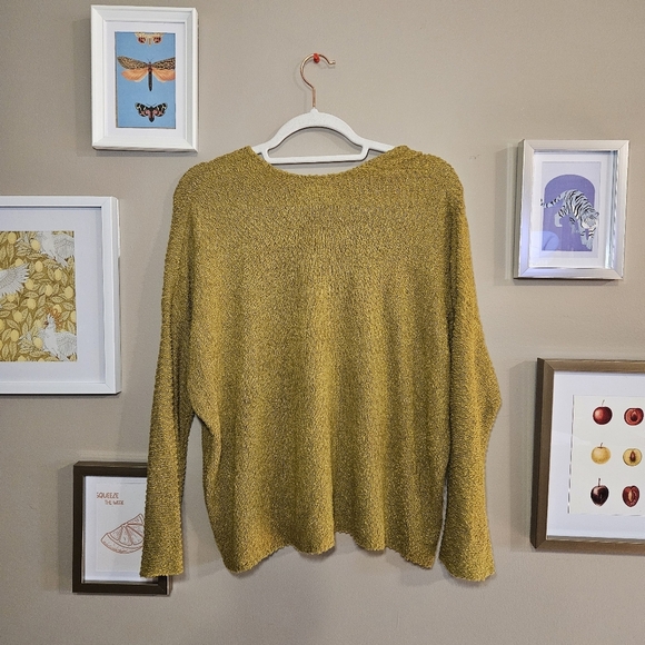 Oak + Fort Retro Green Knit Sweater - Picture 5 of 7